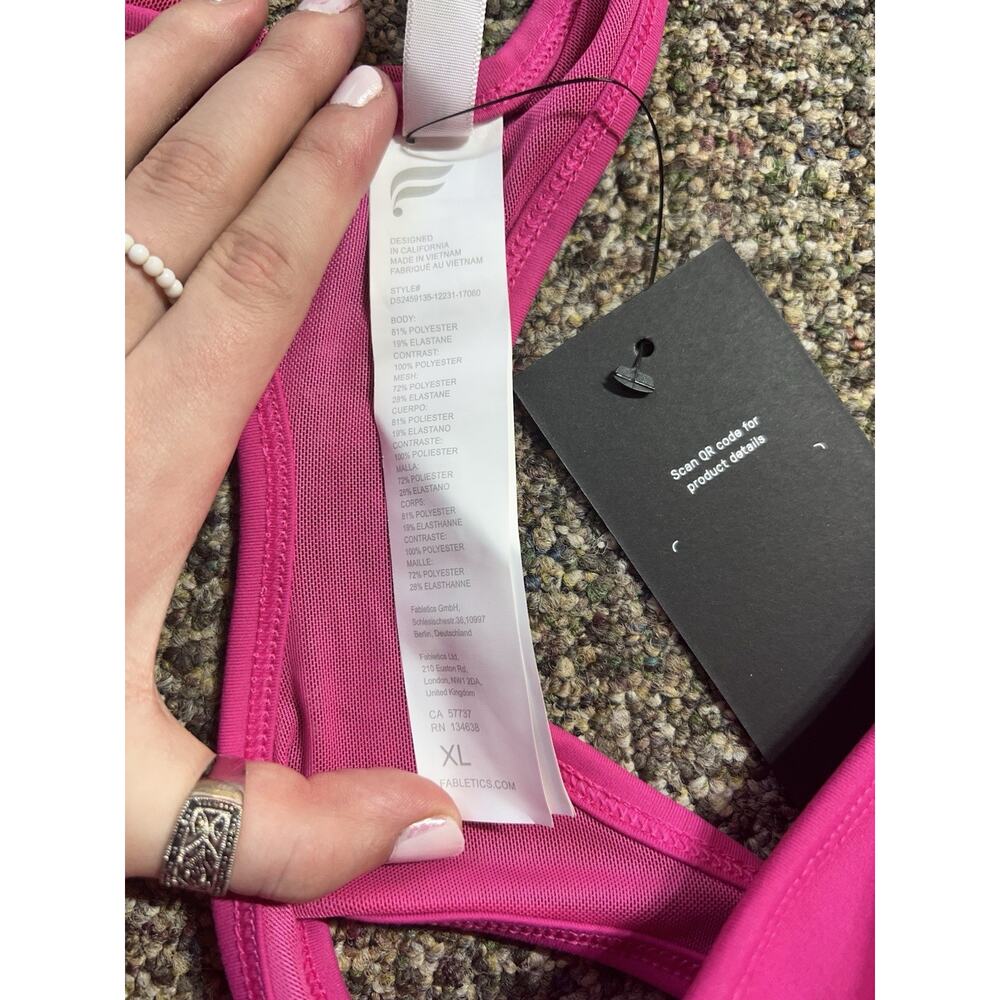 Fabletics Hot Pink Racerback Mini Dress - Picture 7 of 10